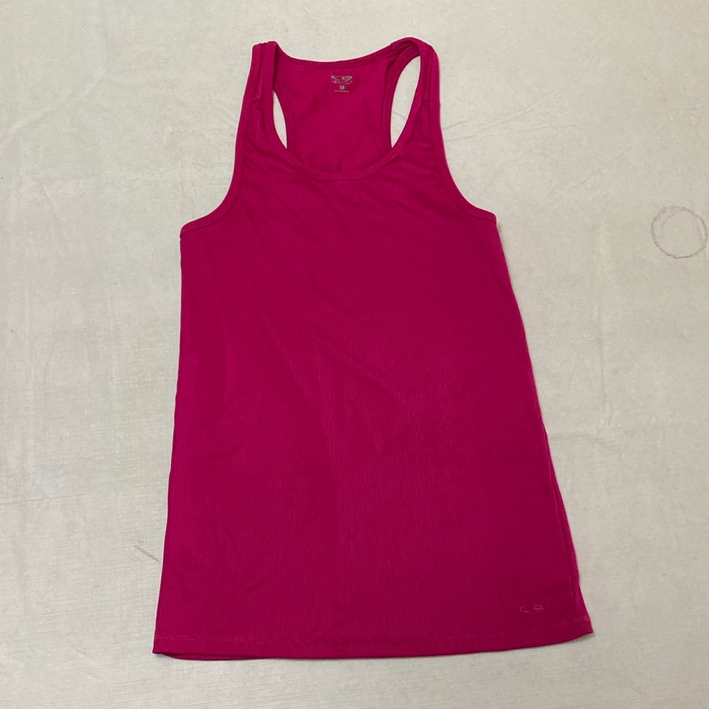 Pink champion tank top lightweight stretchy in great condition